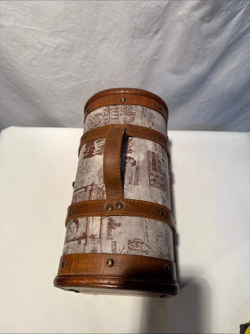Vintage-Style Small Wood Chest Trunk Storage Box
